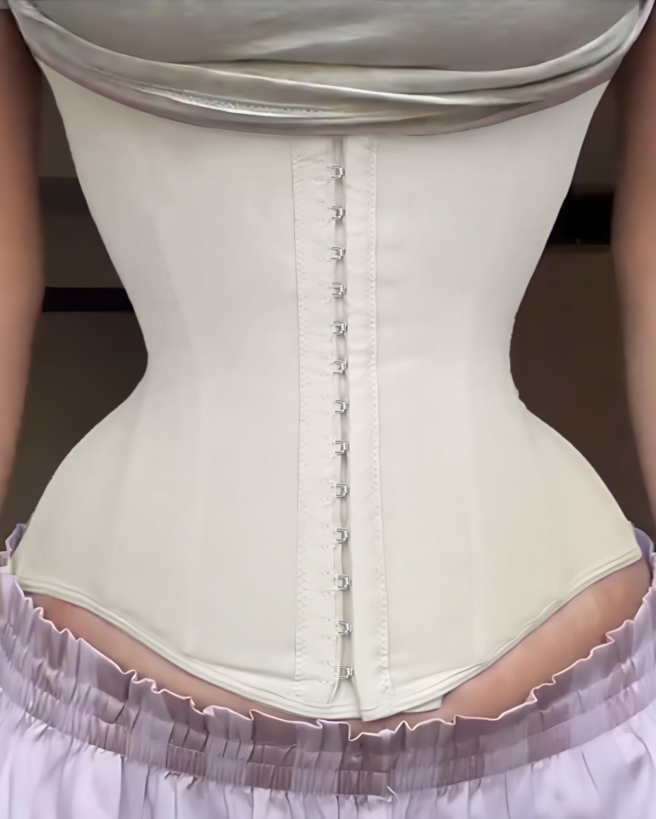 Women's Steel Bone Abdominal Compression Waist Trainer Beige