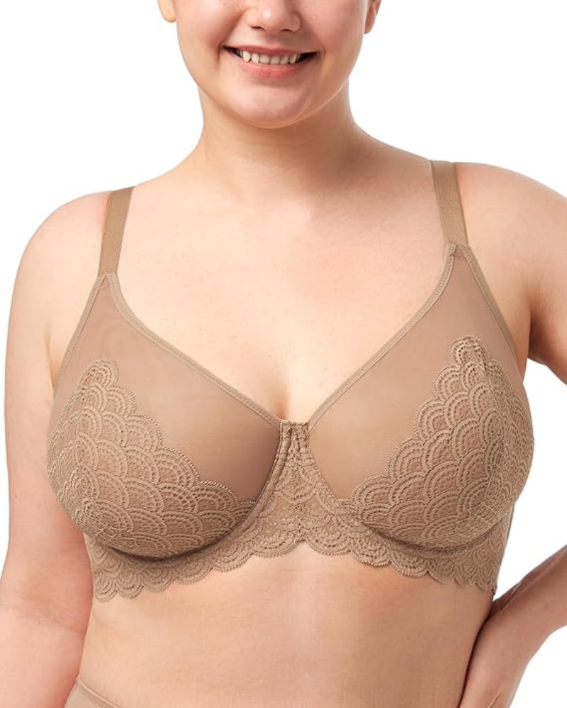 Sexy Lace Sheer Mesh Bra