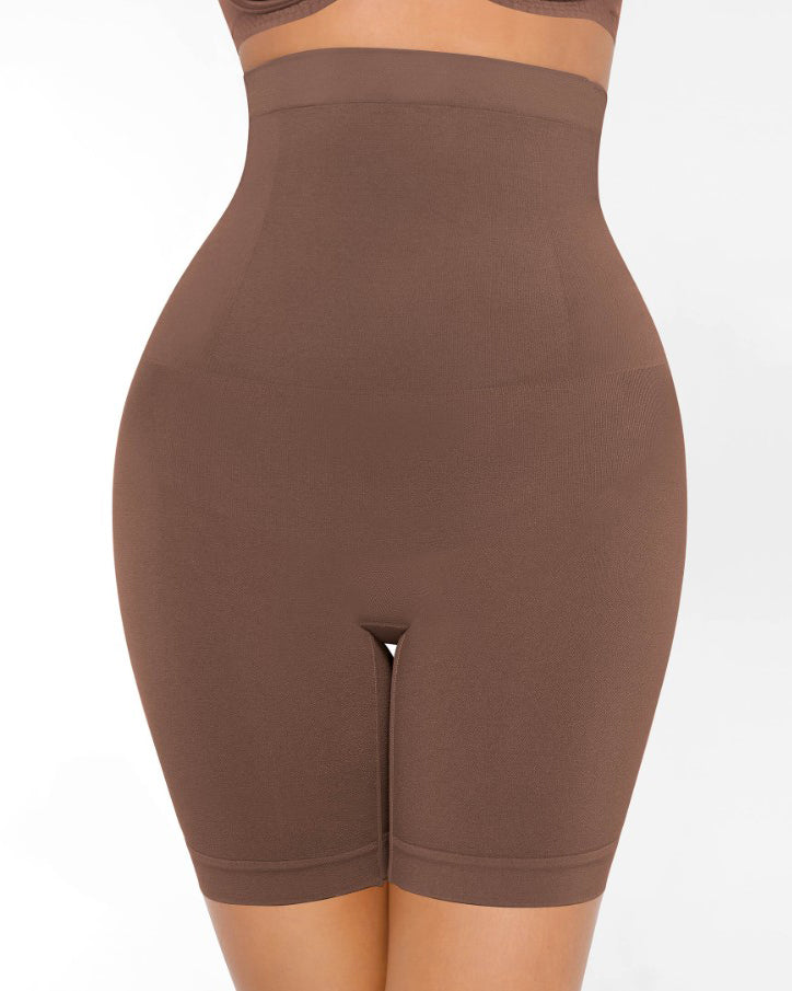 Women's Butt Lifting Seamless Tummy Control Shorts Brown