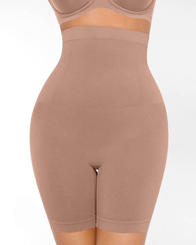 Women's Butt Lifting Seamless Tummy Control Shorts RosyBrown