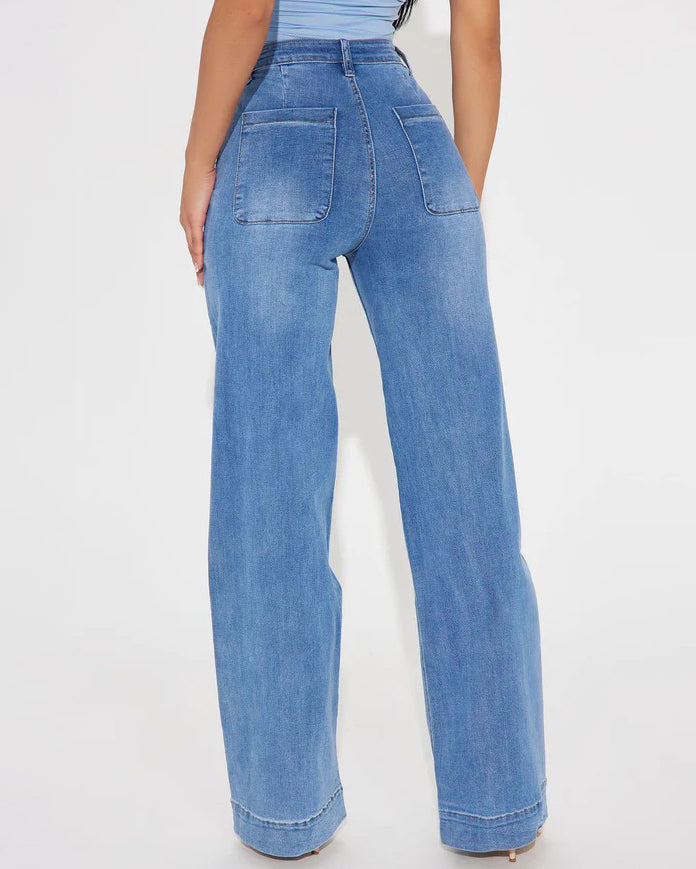 Women's Wide-Leg Slimming Jeans