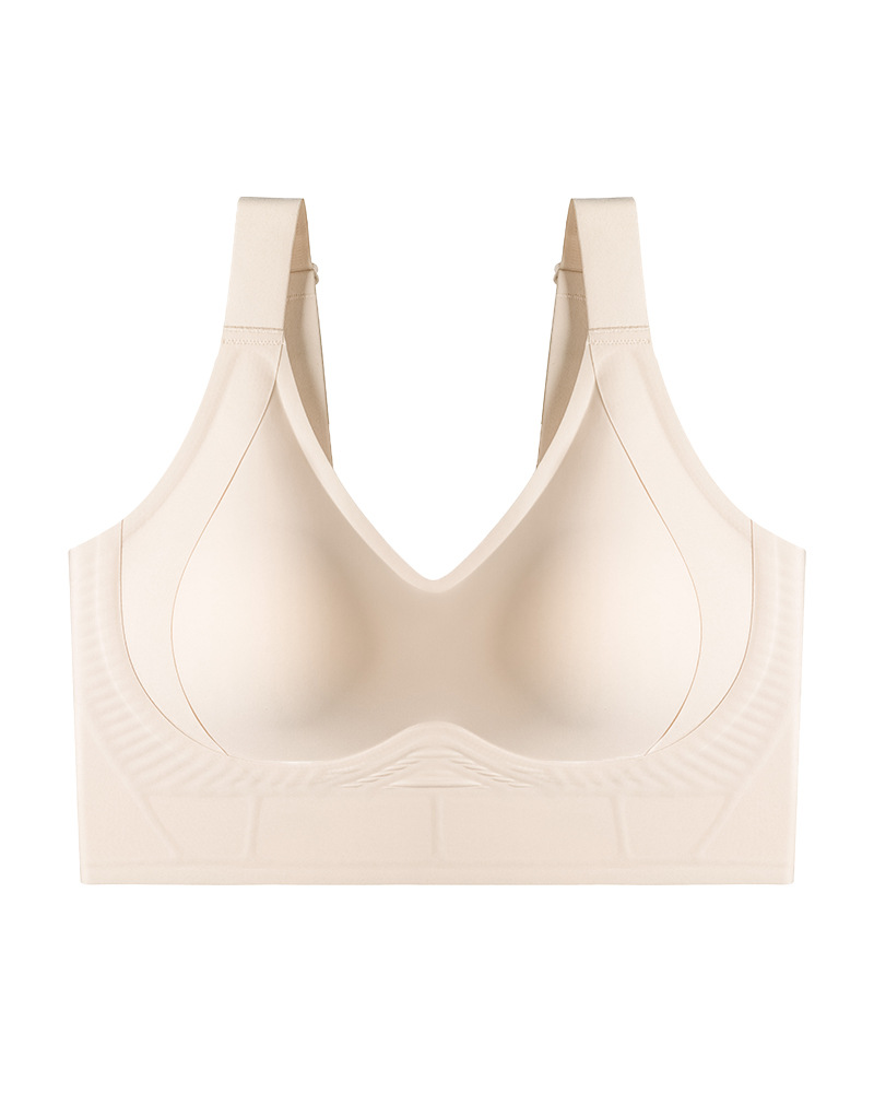 Everyday Seamless Support 7-Row Hook Seamless Jelly Bra Tan