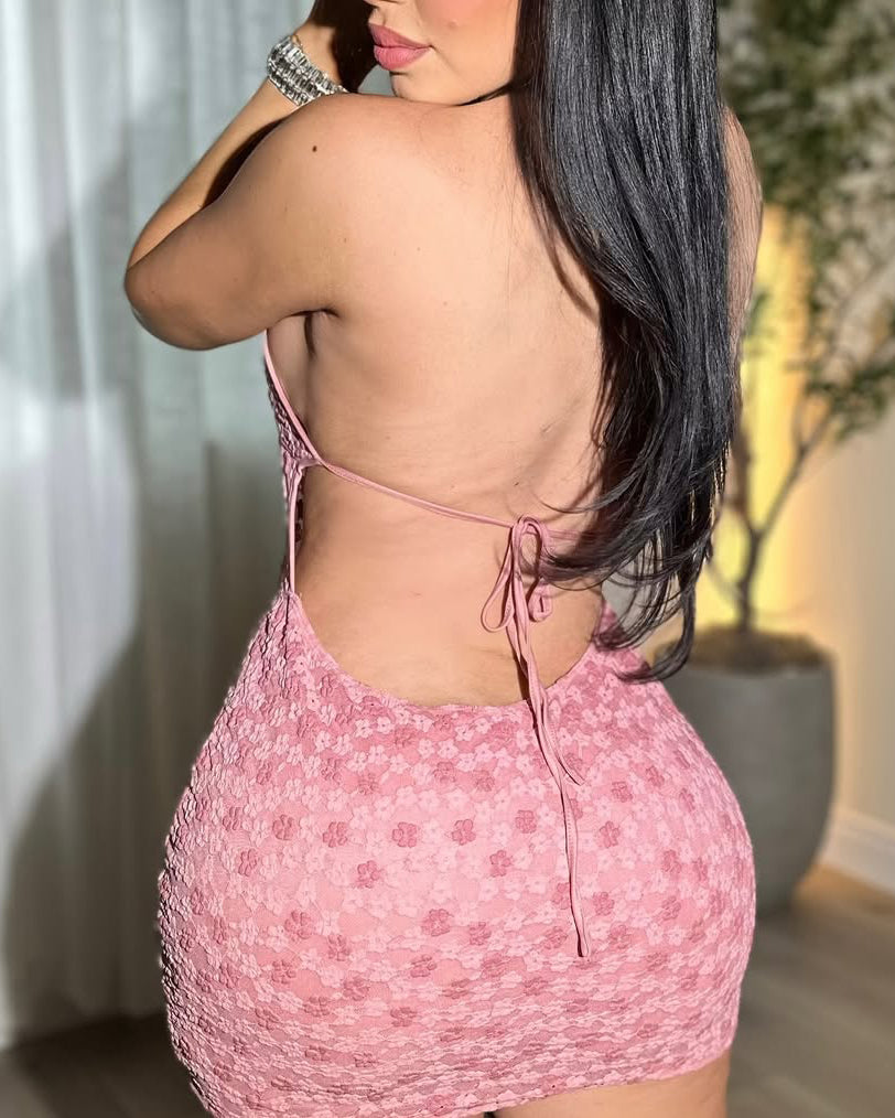 Sexy Lace Mesh Bodycon Mini Dress