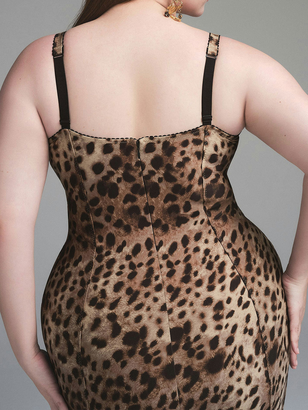 Leopard Print Fitted Stretch Dress
