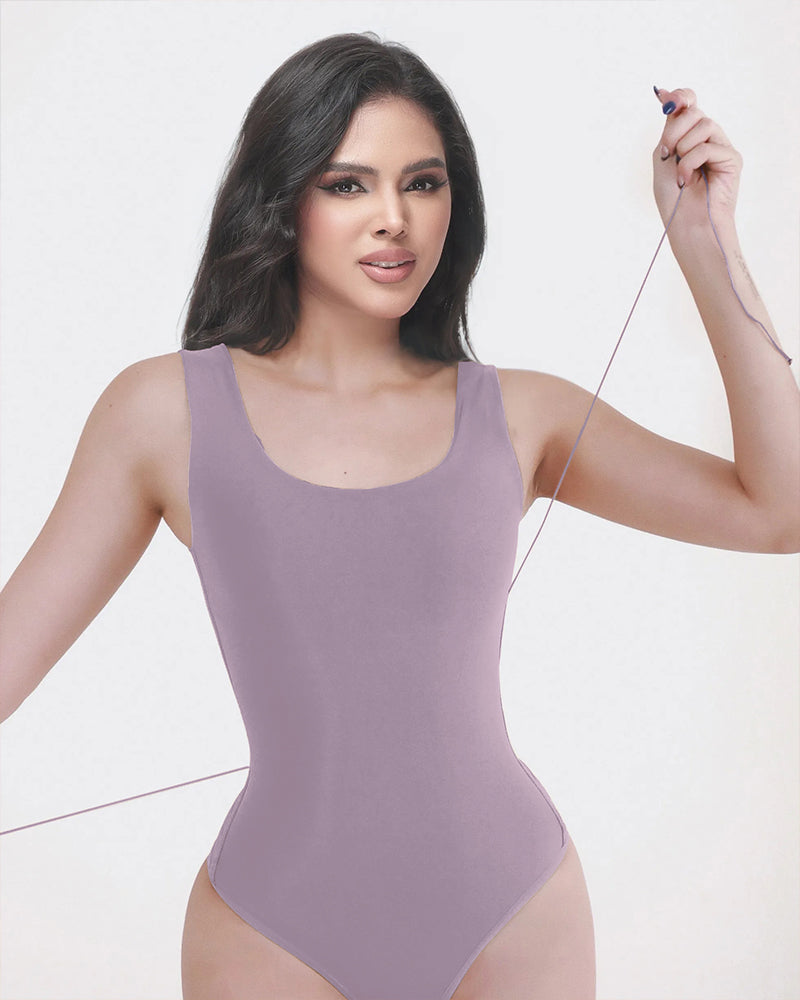 Women's Sexy Back Lace-up SeamlessTummy Control Bodysuit