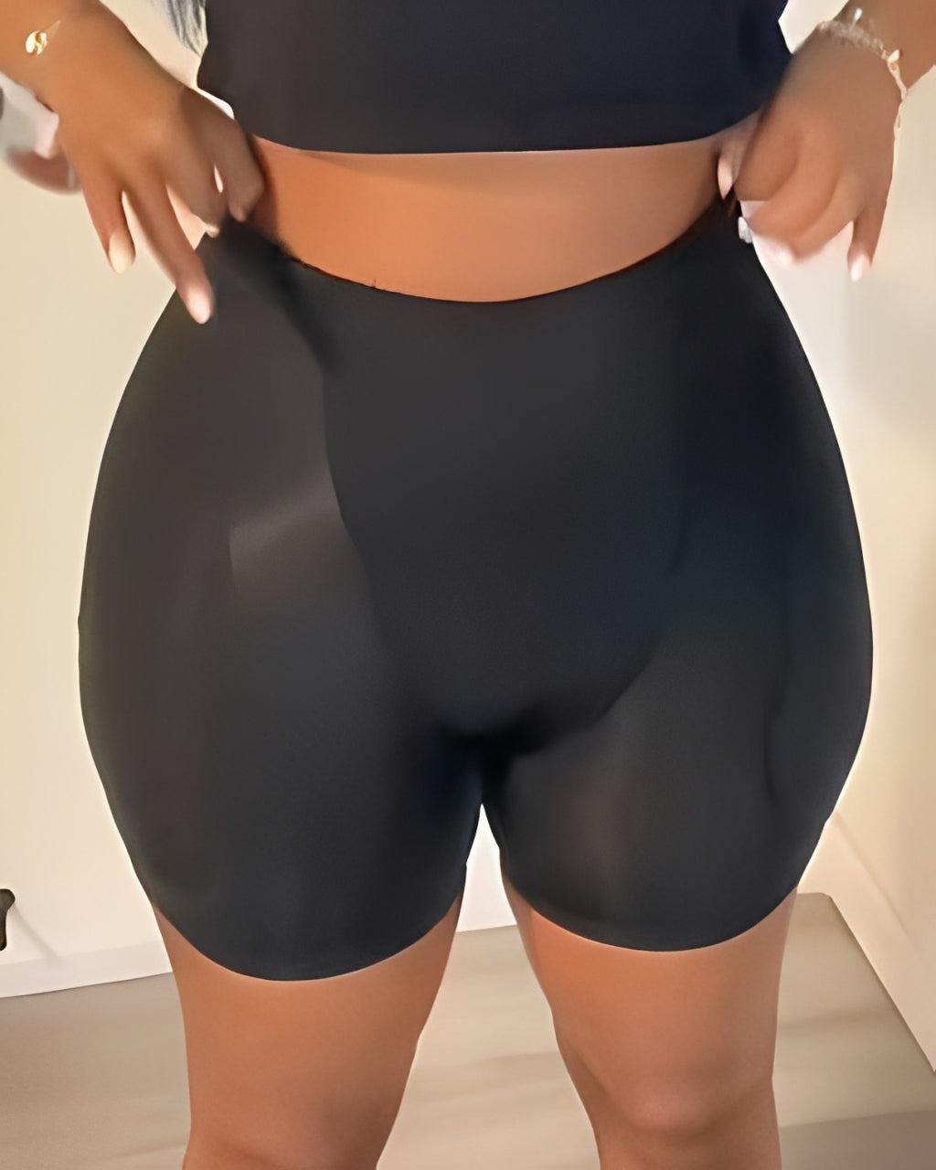 Seamless Comfortable Butt Lifter Shorts Black