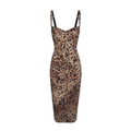 Leopard Print Fitted Stretch Dress Peru
