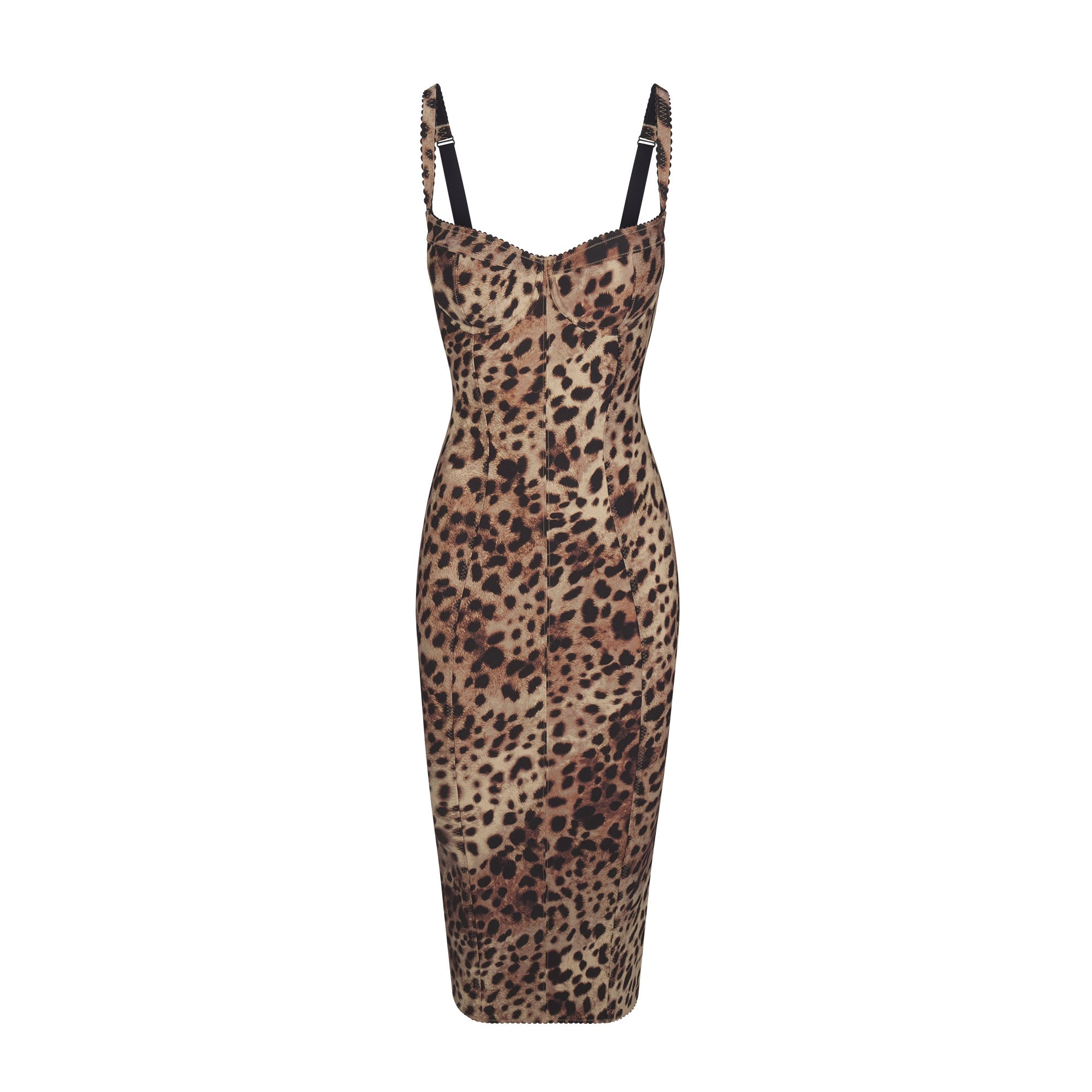 Leopard Print Fitted Stretch Dress Peru