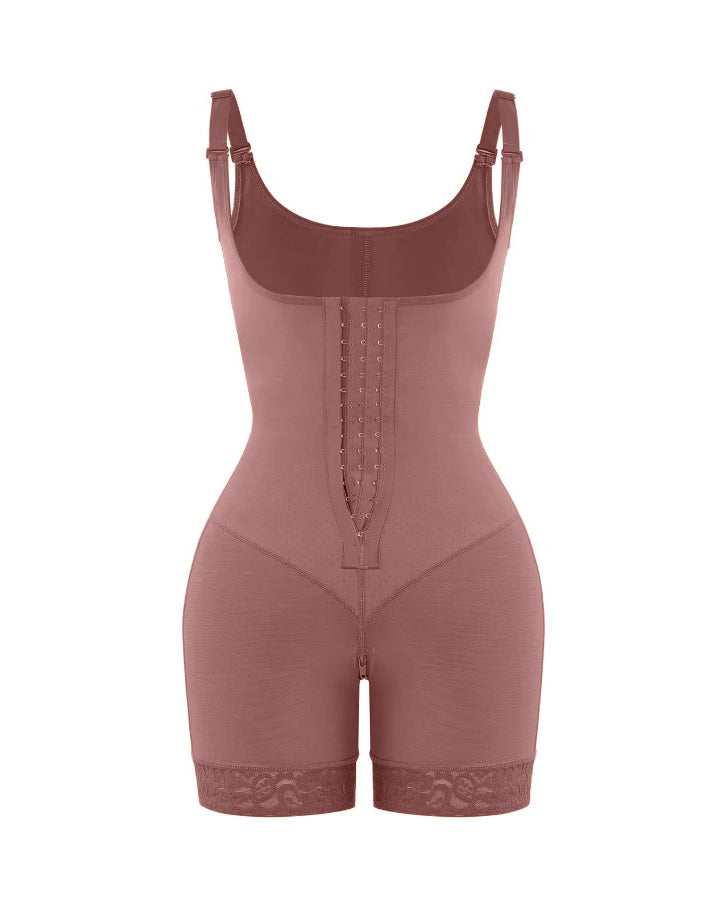 Abdominal Compression Hook and Eye Sleeveless Shapewear