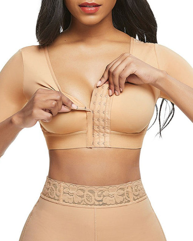 Women's Mid-Length Sleeve Shaping Bra Tan