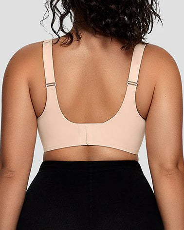 Mesh V-Neck Comfort Shaping Bra