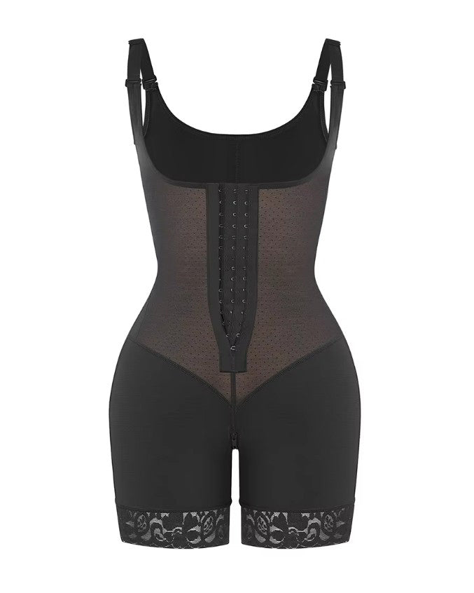 Abdominal Compression Hook and Eye Sleeveless Shapewear