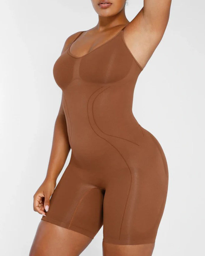 Women's Sleeveless Seamless Tummy Shaping Full Body Shapewear