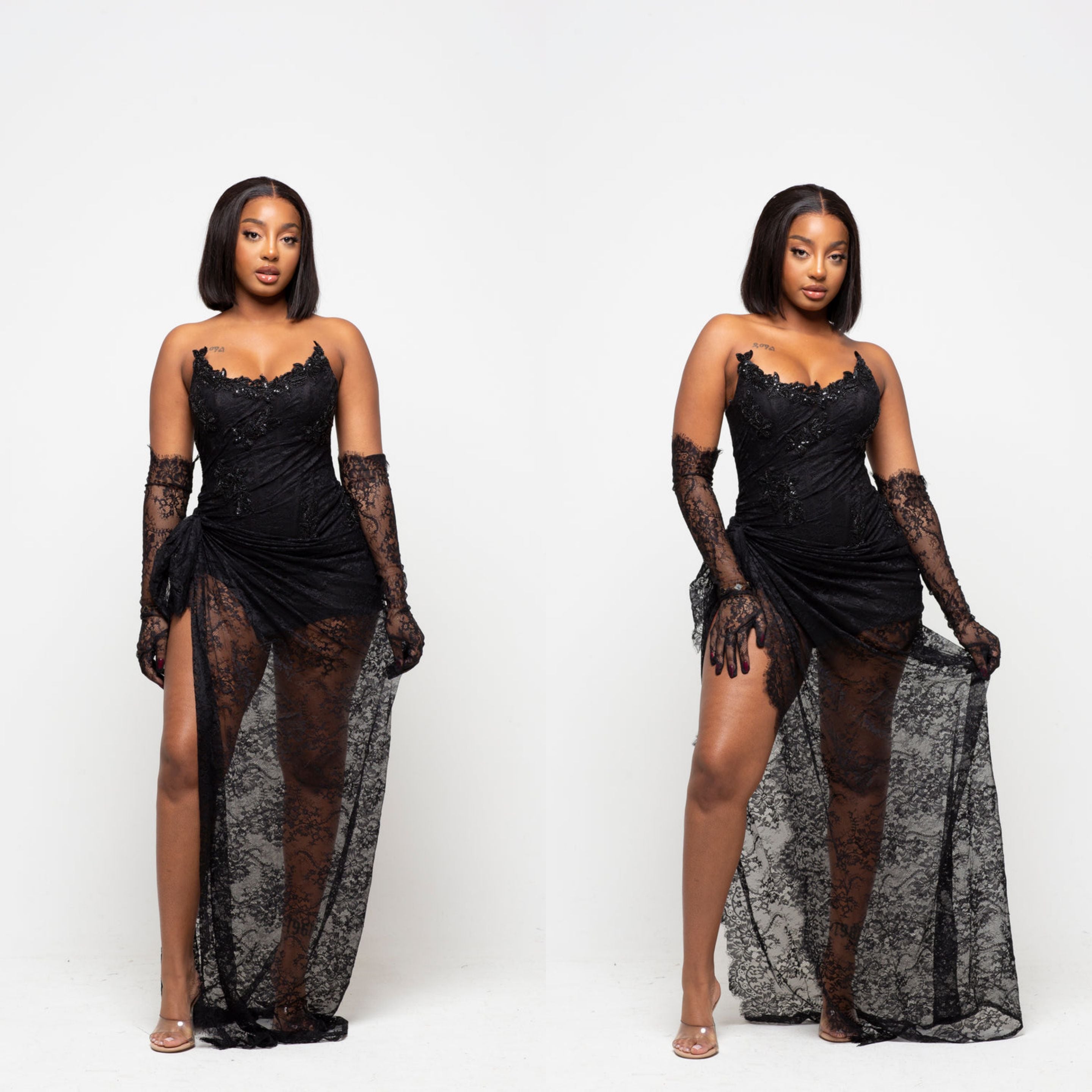 Vintage Corset Maxi Dress