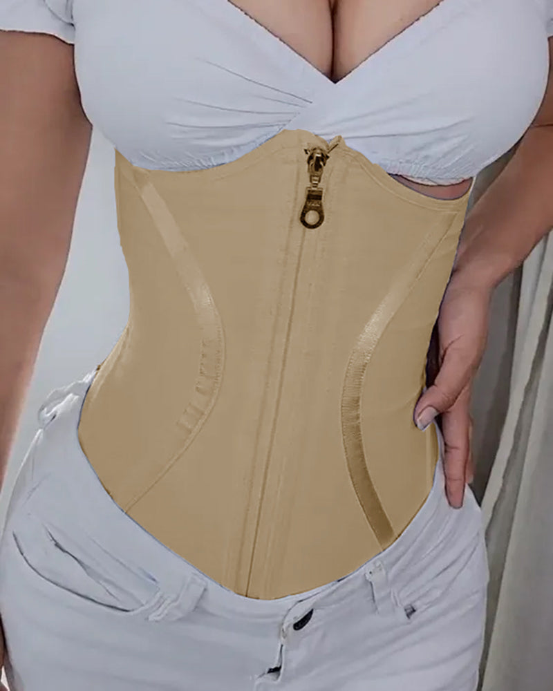 Deluxe Snatching Corset Waist Trainer Tan