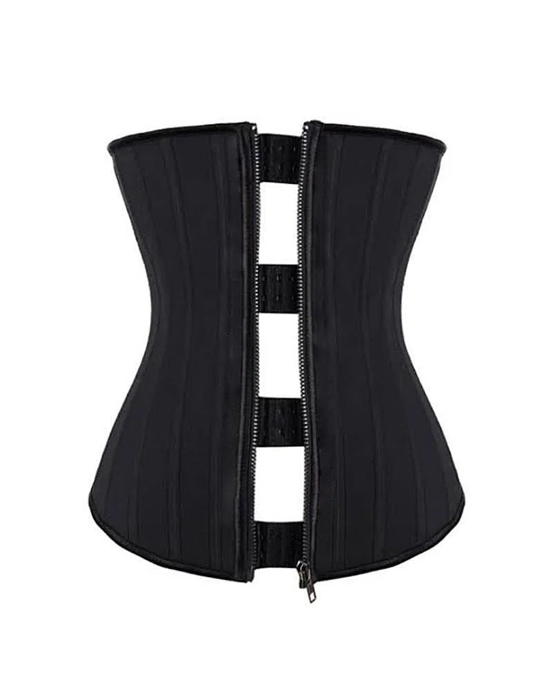 Zipper Girdle Black
