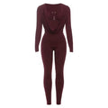 Baiz Burgundy Jumpsuit