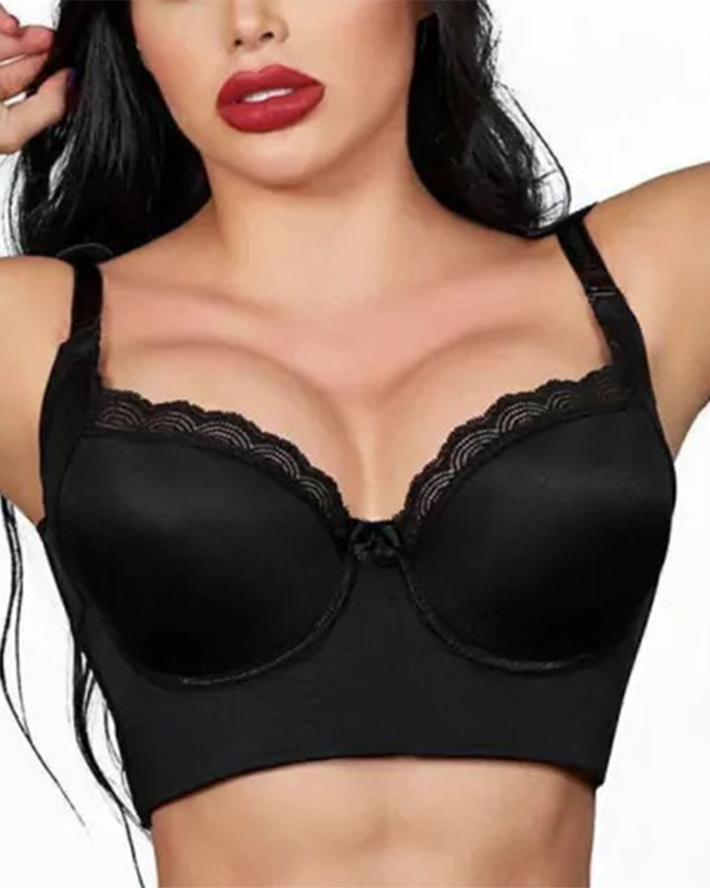 Full Cup Push Up Shaping Bra Black