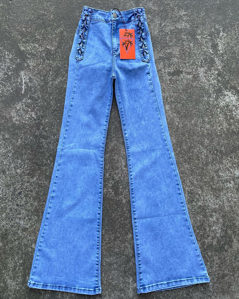 New Premium Quality Braided Cargo Jeans