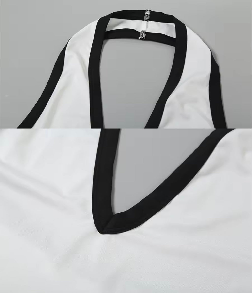 Dora White Sleeveless Backless Mini Dress