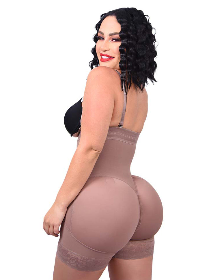 Fashion Tummy Control Butt Thigh With Lace Shapewear