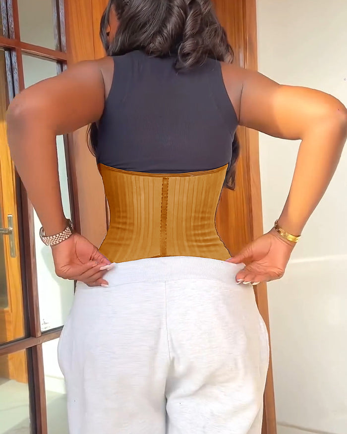 High Compression Steel Curve Zipper Waist Trainer Peru