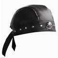 Leather Skull Tie Up Hats 1