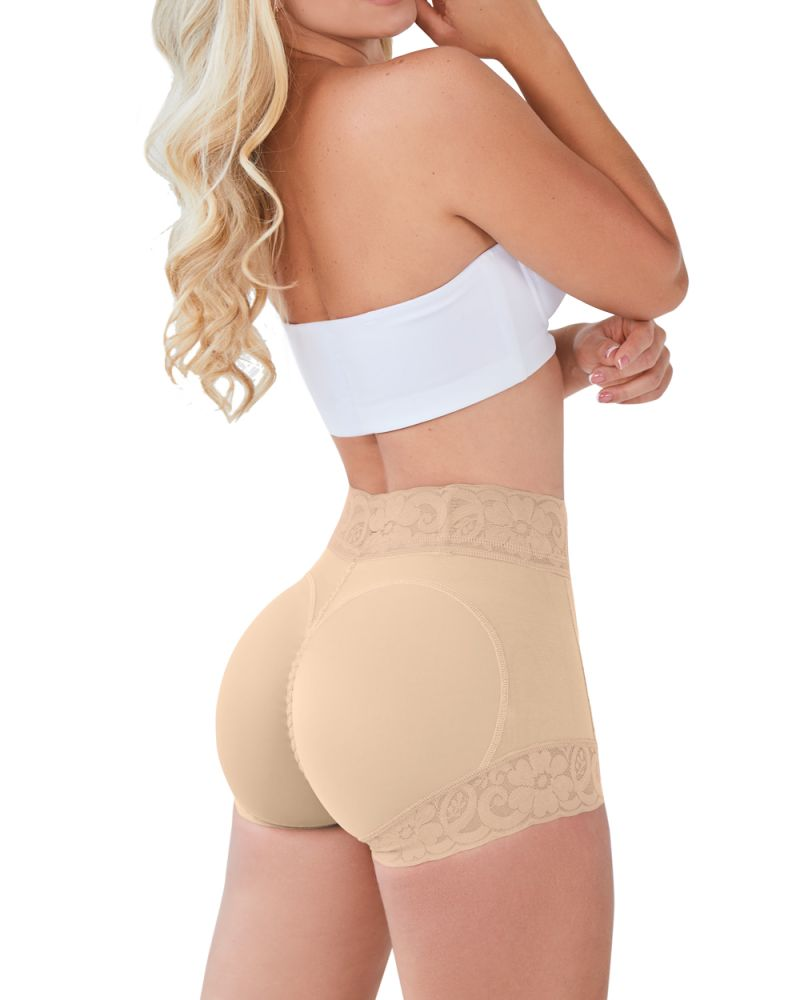 Women High Waisted Sculpting Tummy Control Butt Lifter Shorts
