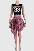 Pasha Handkerchief Baddie Skirt Light Pink