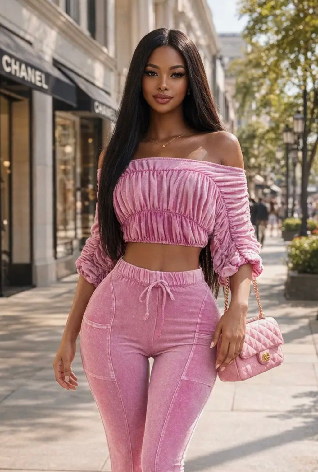 Pink Paradise Baddie Set
