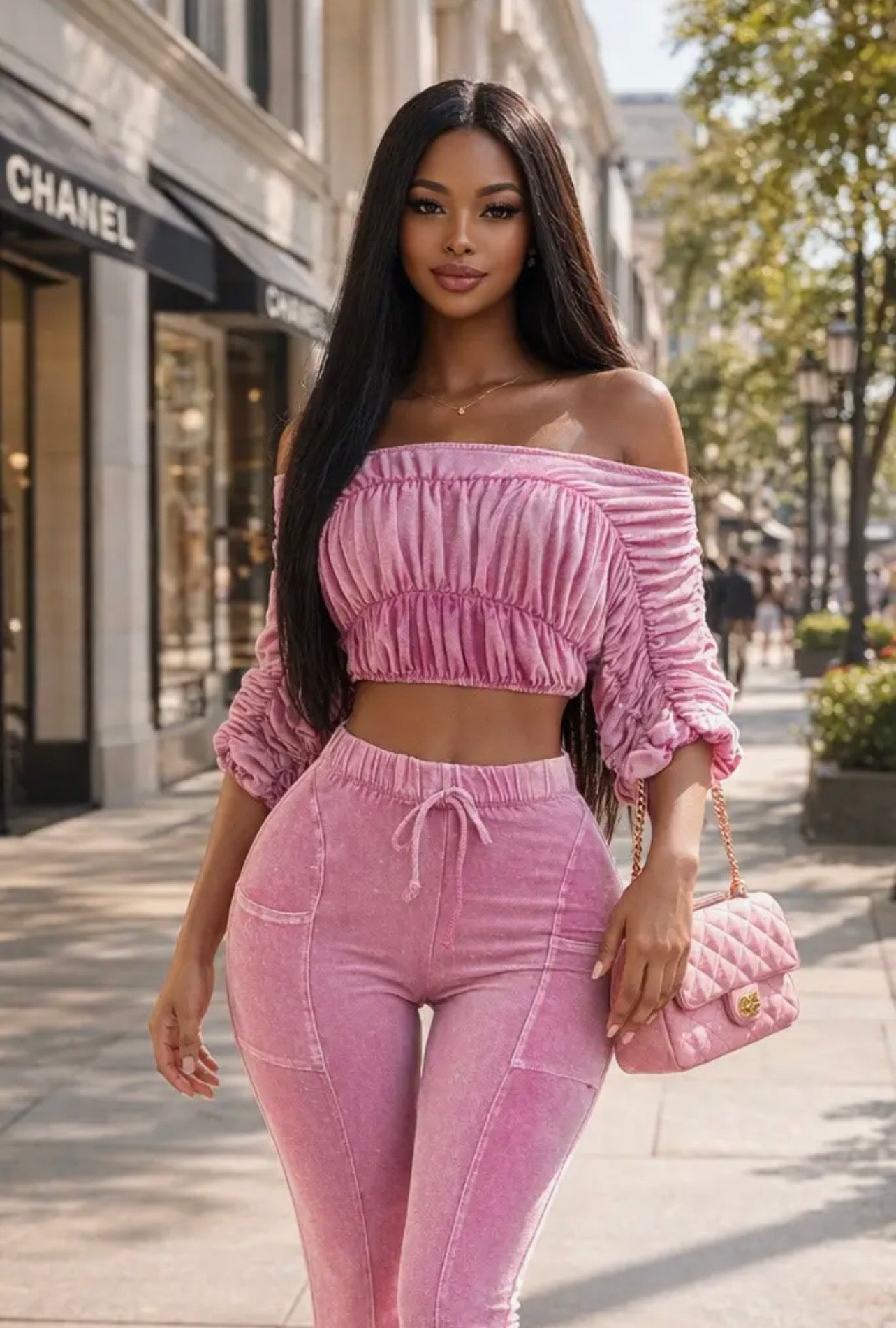 Pink Paradise Baddie Set