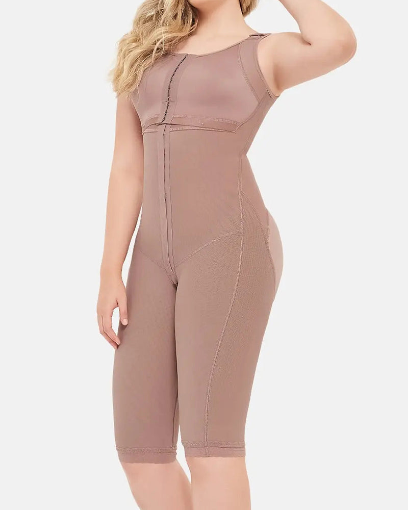 Double Compression Tummy Control Shapewear Faja With Bra