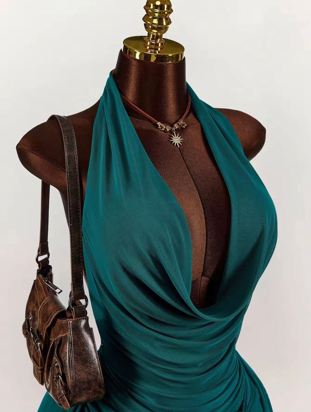 Ziya Green Classy Sexy Dress