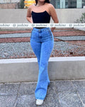 New Premium Quality Braided Cargo Jeans Blue