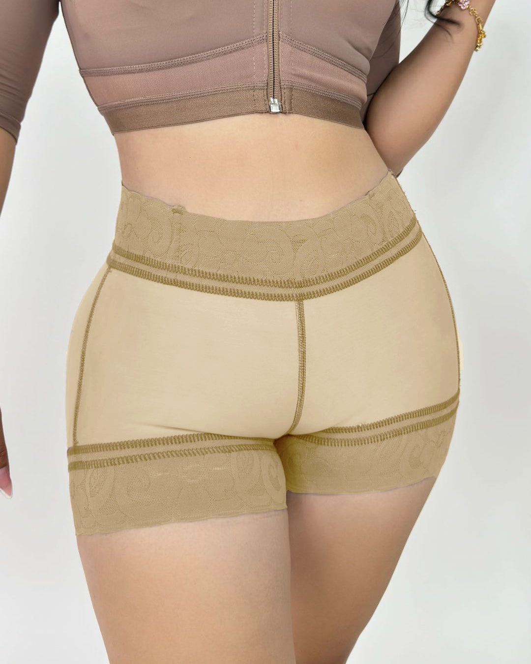 Seamless Butt Lift Shaper Shorts Tan