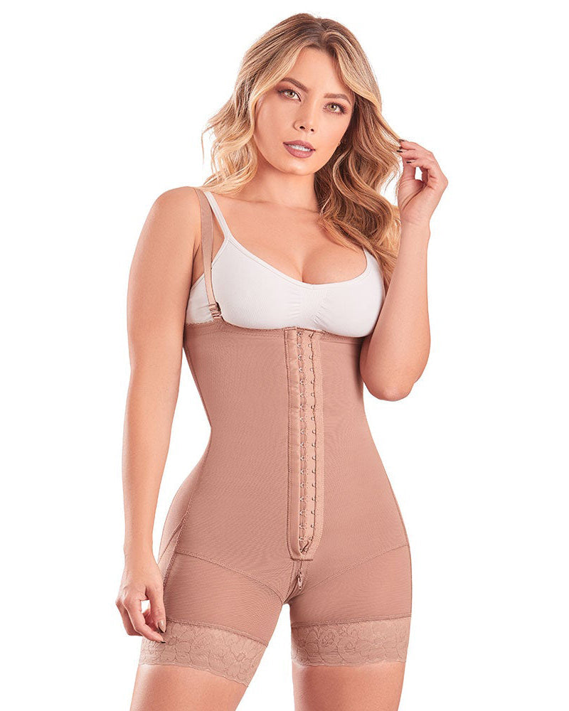 Strapless Free Back Slimming High Compression Shapewear RosyBrown