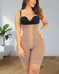 High Compression Front Hooks Closure Tummy Control Shapewear RosyBrown