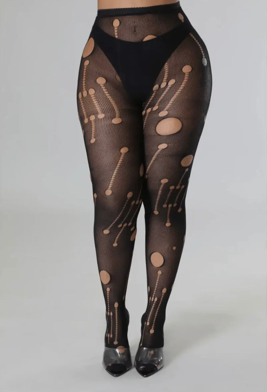 Ripped and Cutout Baddie Pantyhose