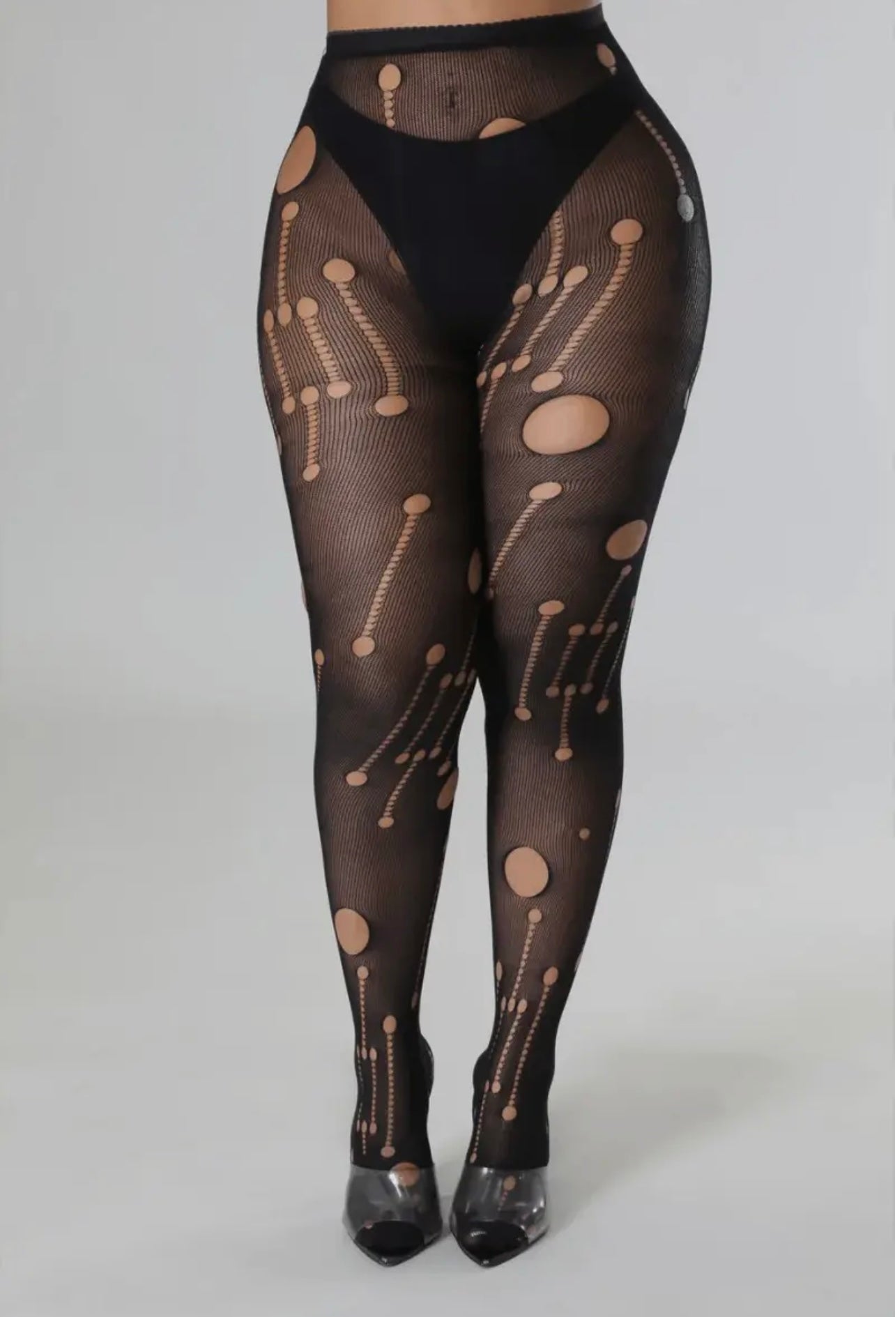 Ripped and Cutout Baddie Pantyhose