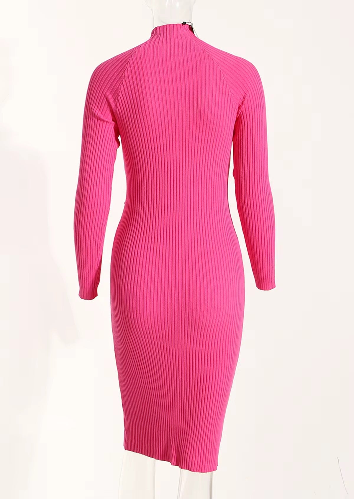 “TWIST & TURN” KNIT MIDI DRESS