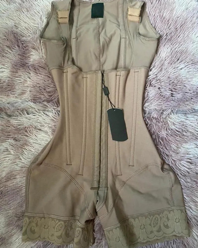 Fashion Butt Lift Body Comfortable Buttoned Shaper Beiges