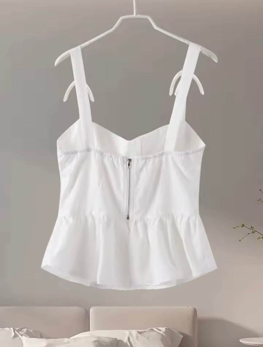 White dainty top