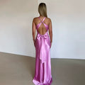Bow back maxi dress