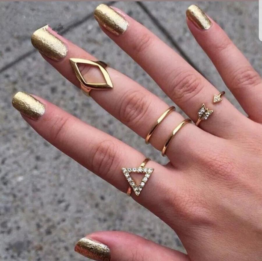 5pcs Set Rings Muliti