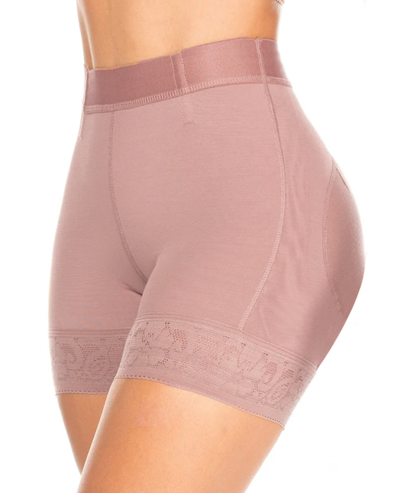 High Waist Butt Lifter Short W/ Natural Lift RosyBrown
