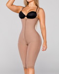 Fashion Butt Lifting Extreme Shapewear With Zipper RosyBrown