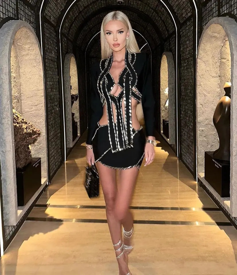 Tierra Bandage Mini Skirt Set