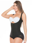 High Back Thick Straps Panty- High Compression Body Shaper Black