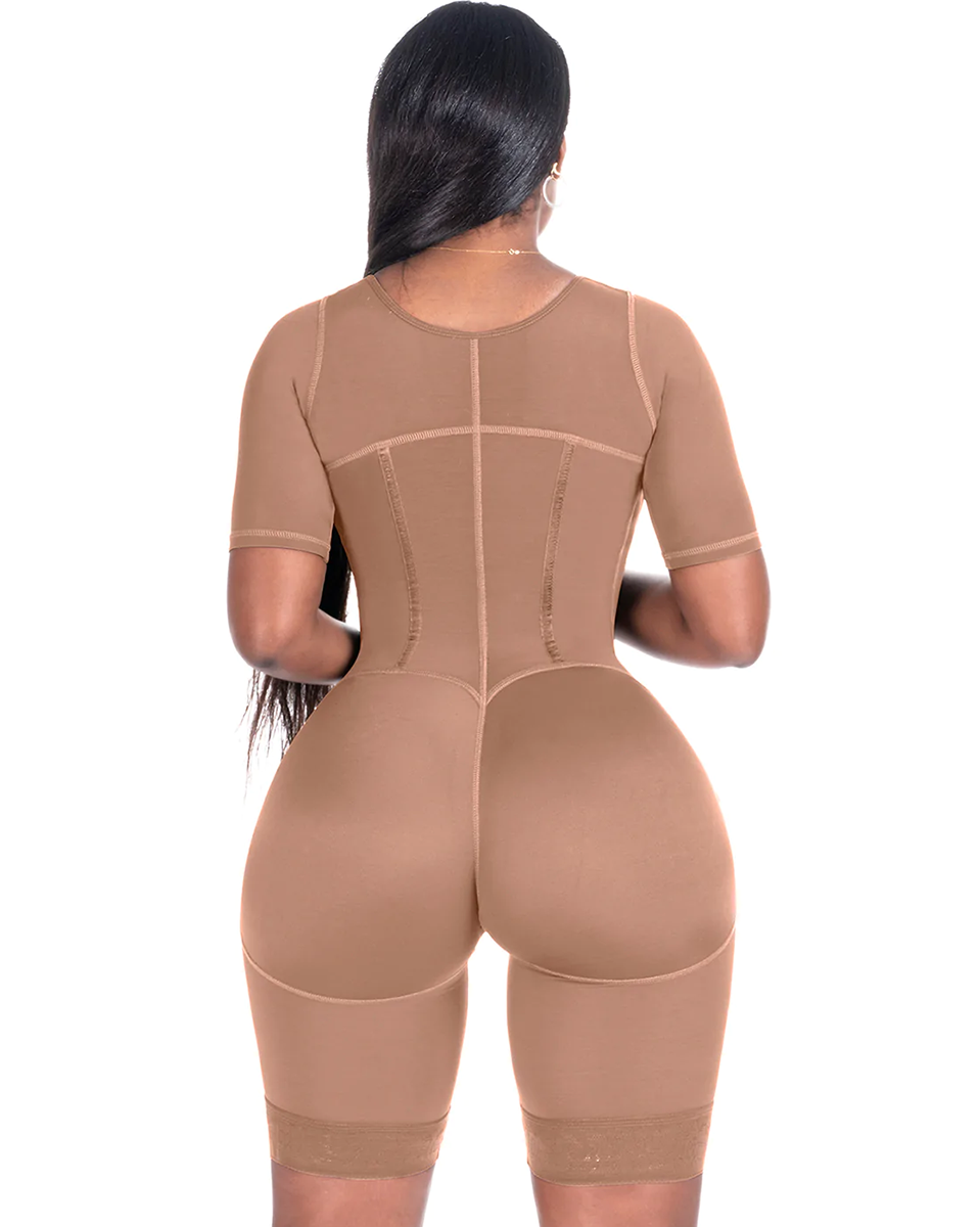 Mid Thigh With Attached Bra & Arms Shapewear