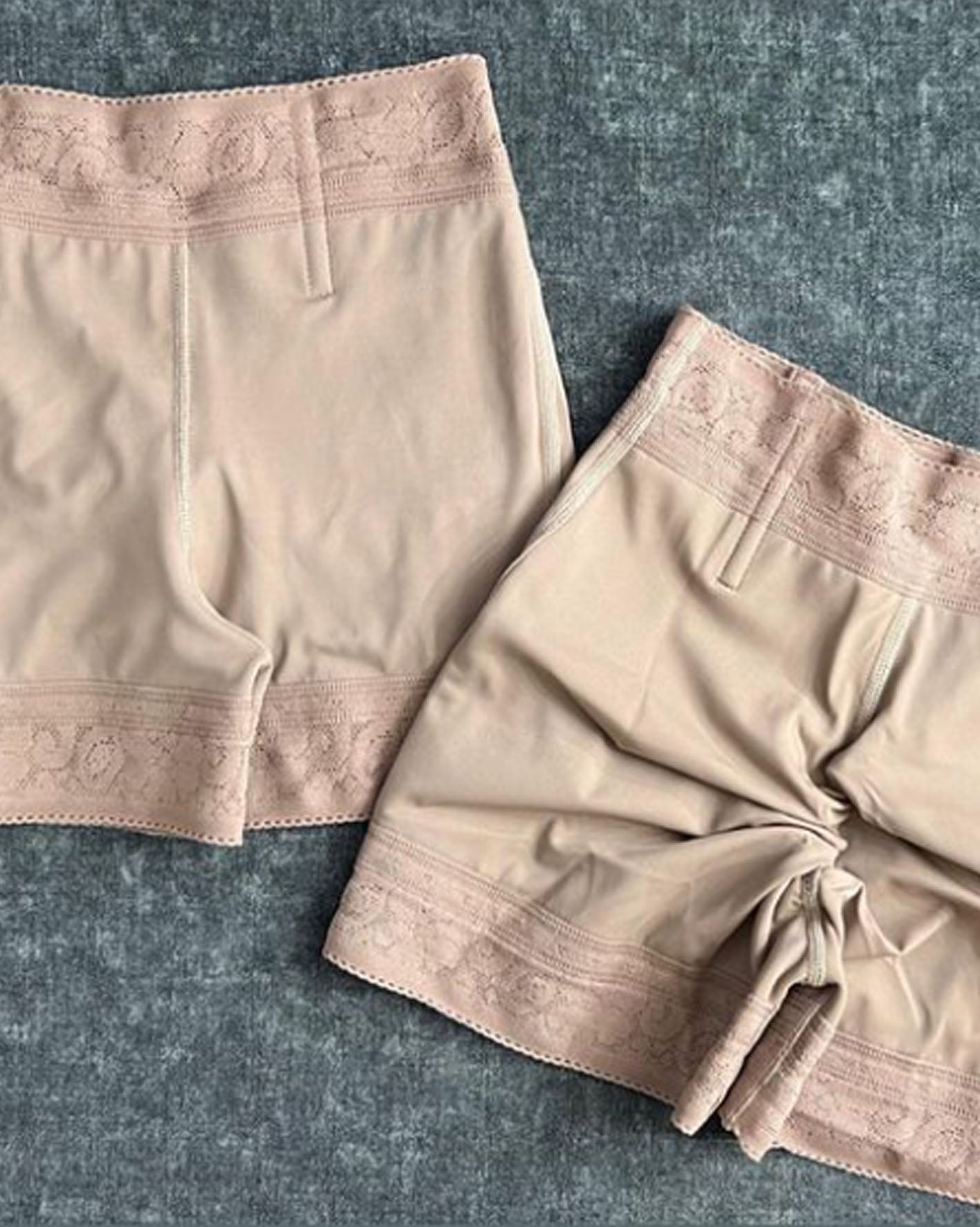 Fashion Seamless High-Waisted Hip Lift Plastic Shaping Shorts Tan